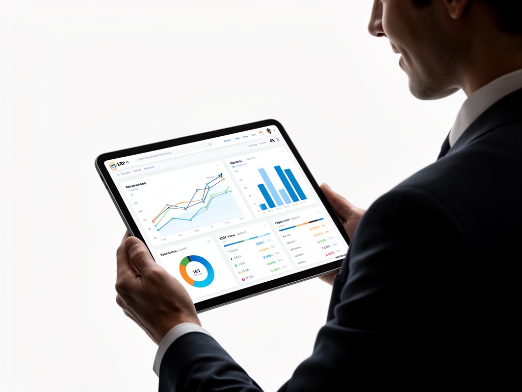 cloud based enterprise resource planning illustration