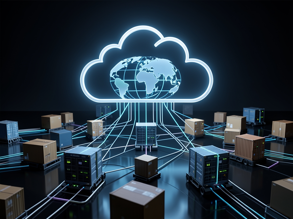 cloud enterprise resource planning illustration