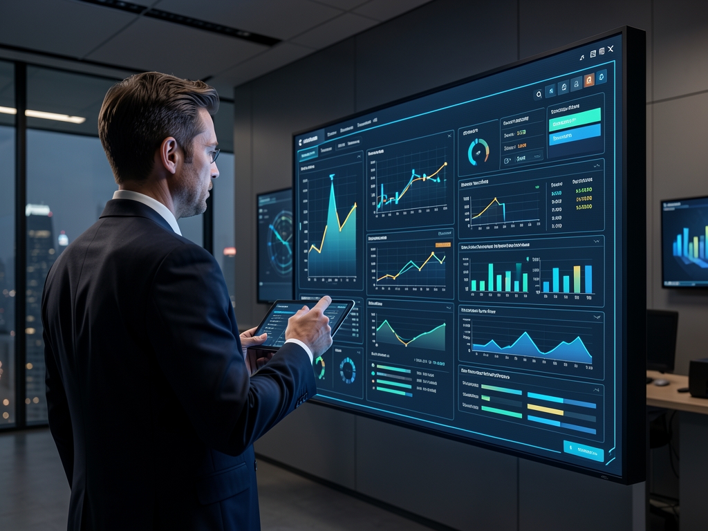 enterprise resource planning erp software illustration