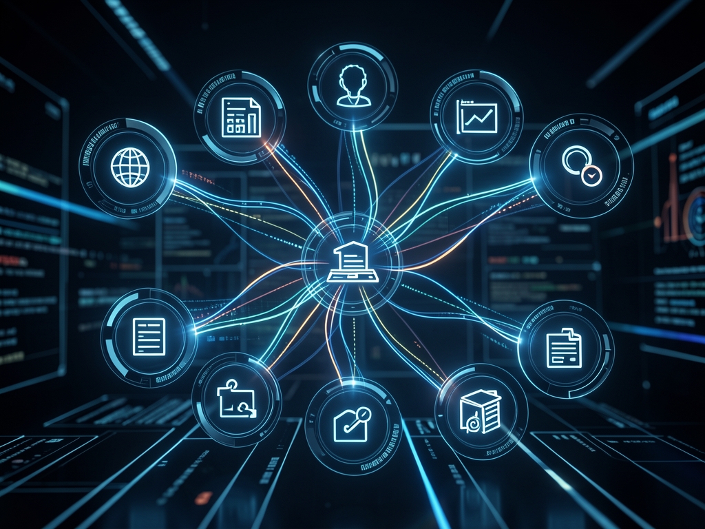 enterprise resource planning erp systems illustration