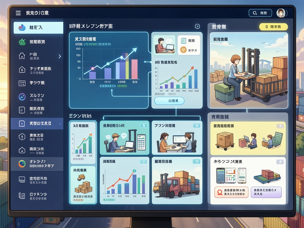 enterprise resource planning package illustration