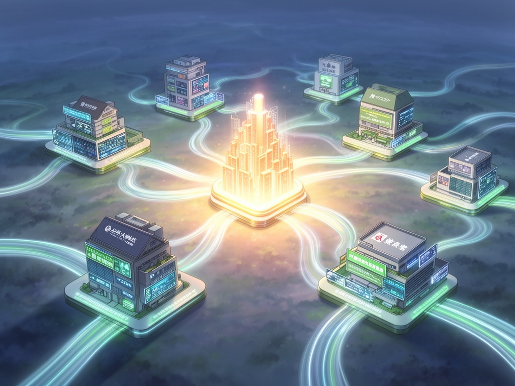 enterprise resource planning program illustration