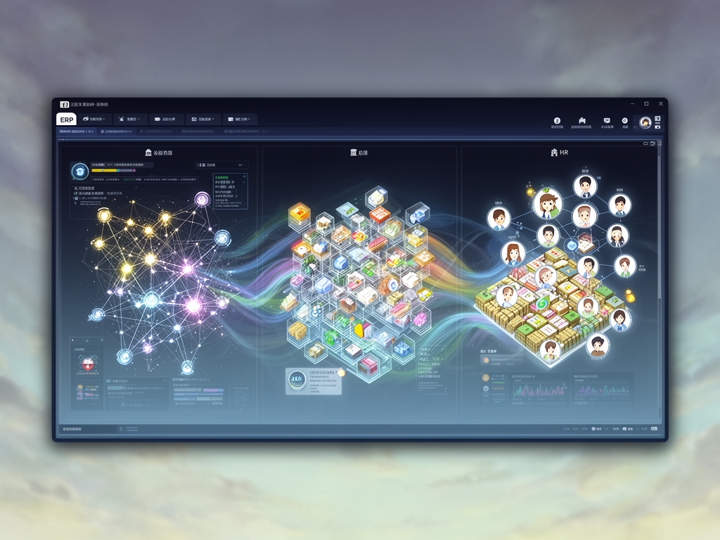 enterprise resource planning software applications illustration