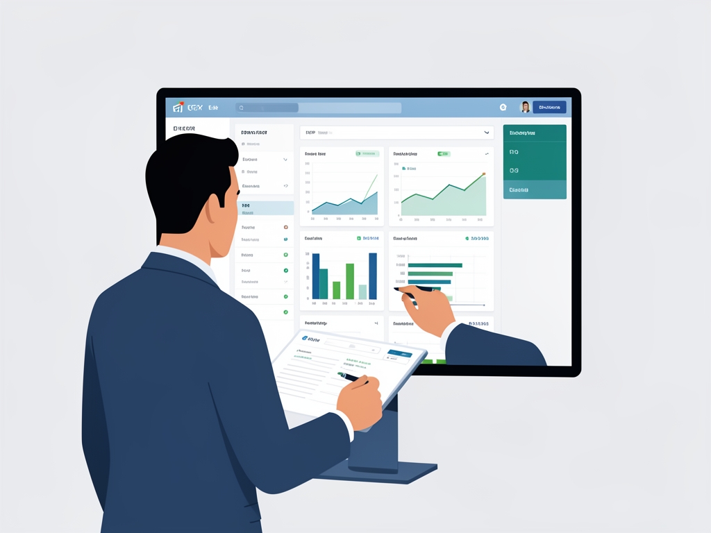 enterprise resource planning solutions illustration