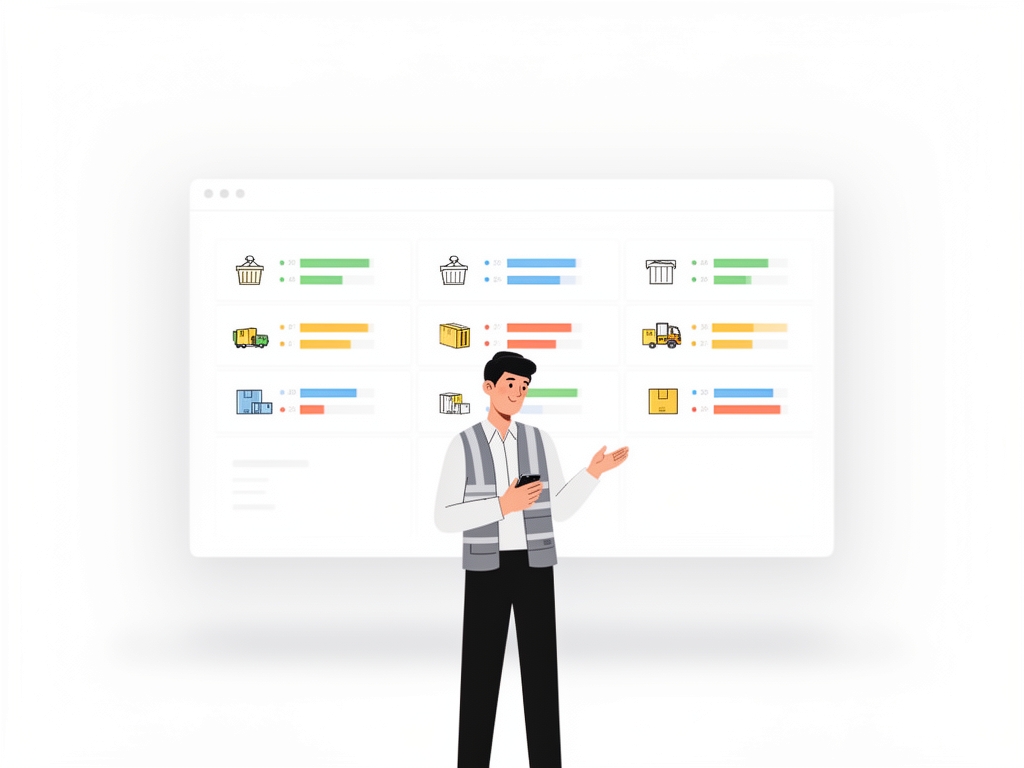 enterprise resource planning management illustration