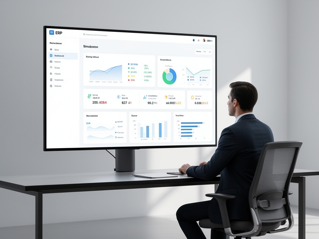 enterprise resource planning program illustration