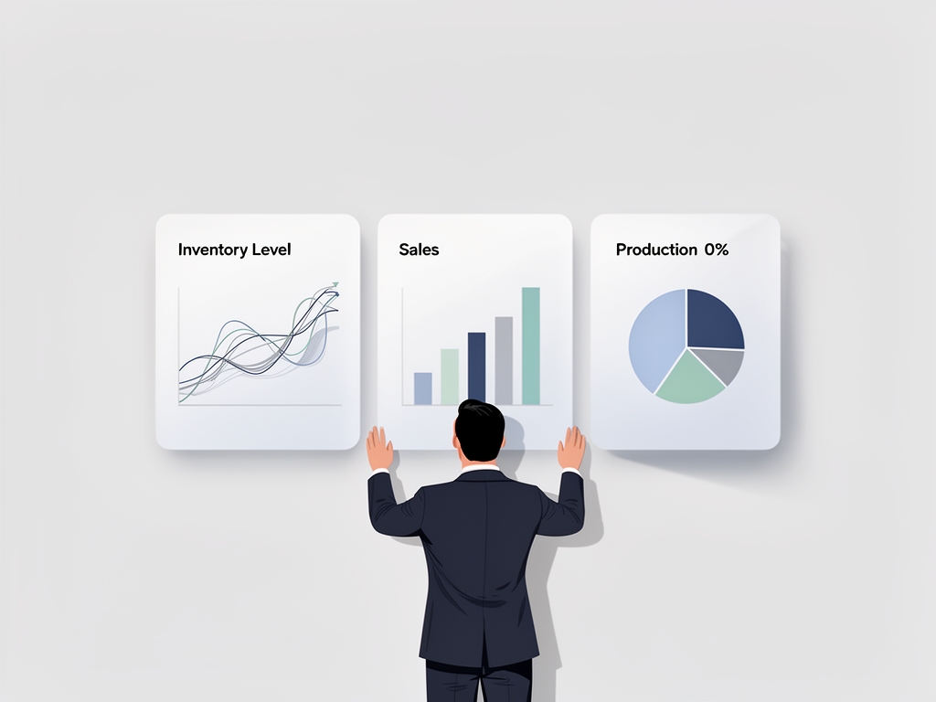 enterprise resource planning software erp illustration
