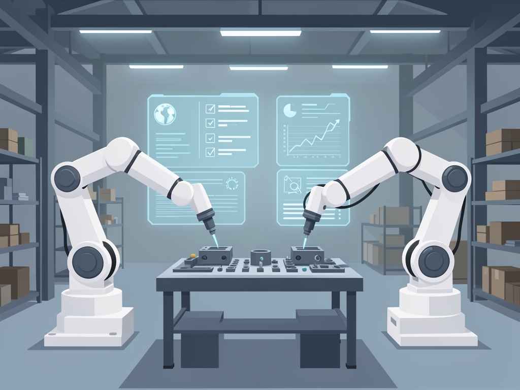 manufacturing enterprise resource planning illustration