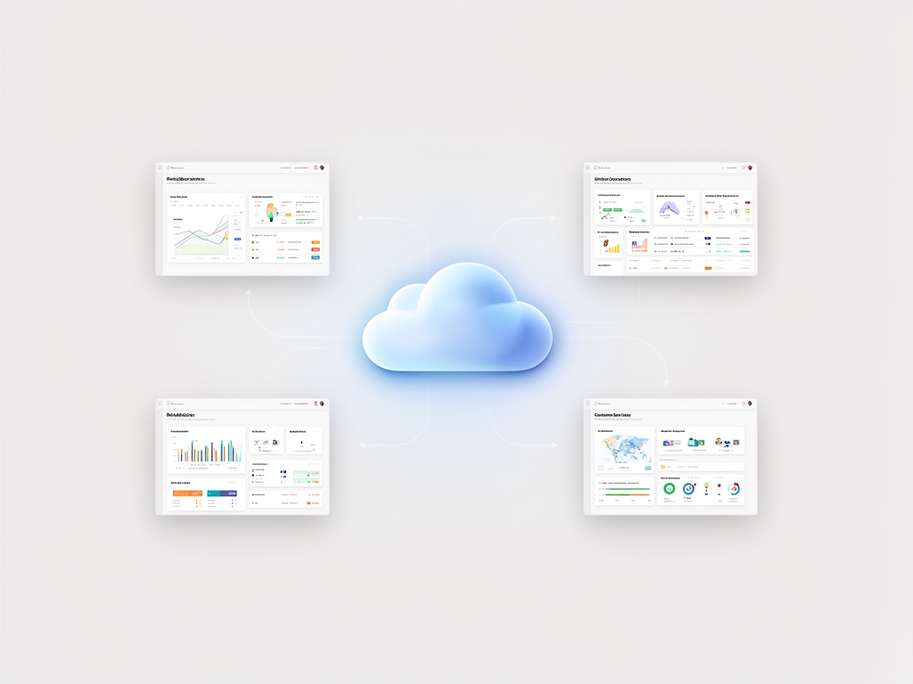 types of enterprise resource planning illustration
