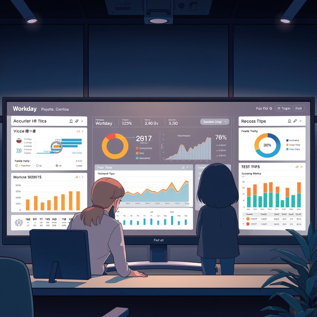 workday enterprise resource planning illustration