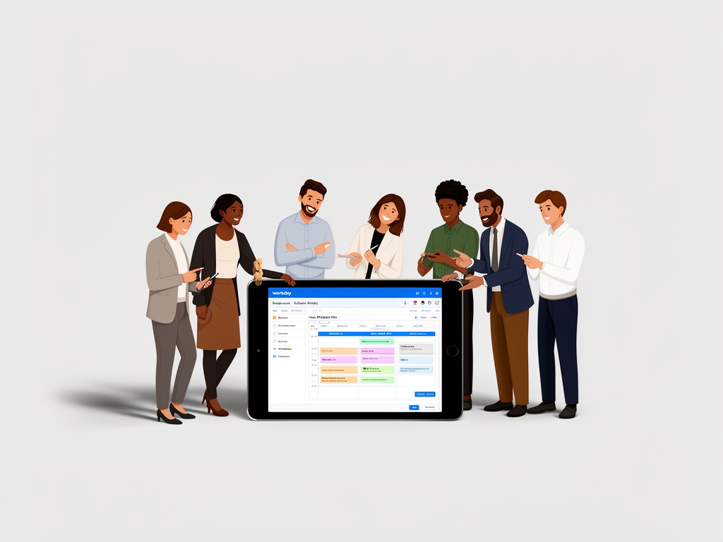 workday enterprise resource planning illustration